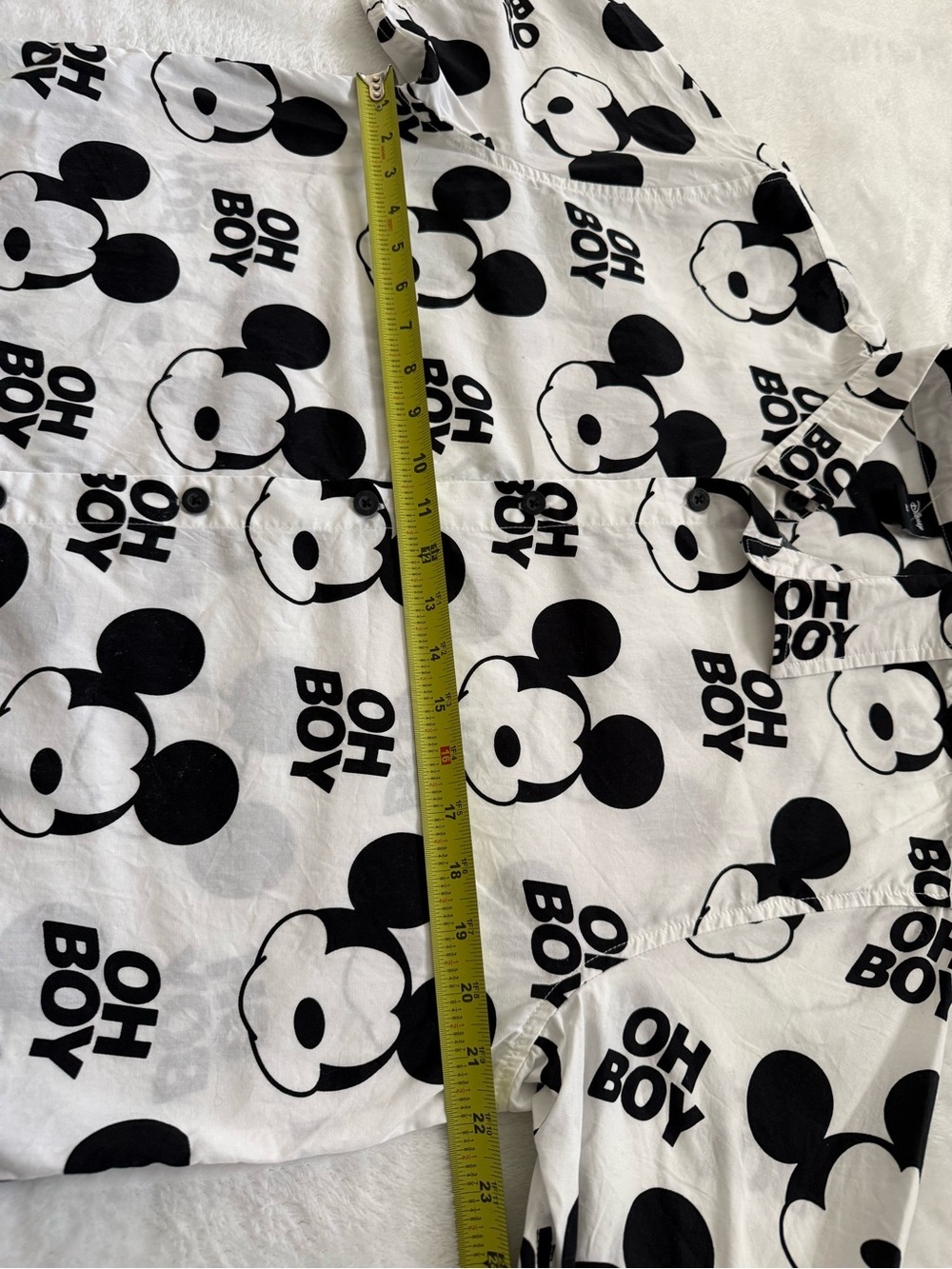 Disney x Neff Mickey Mouse Oh Boy Button-Up Shirt Men’s M - Picture 7 of 8
